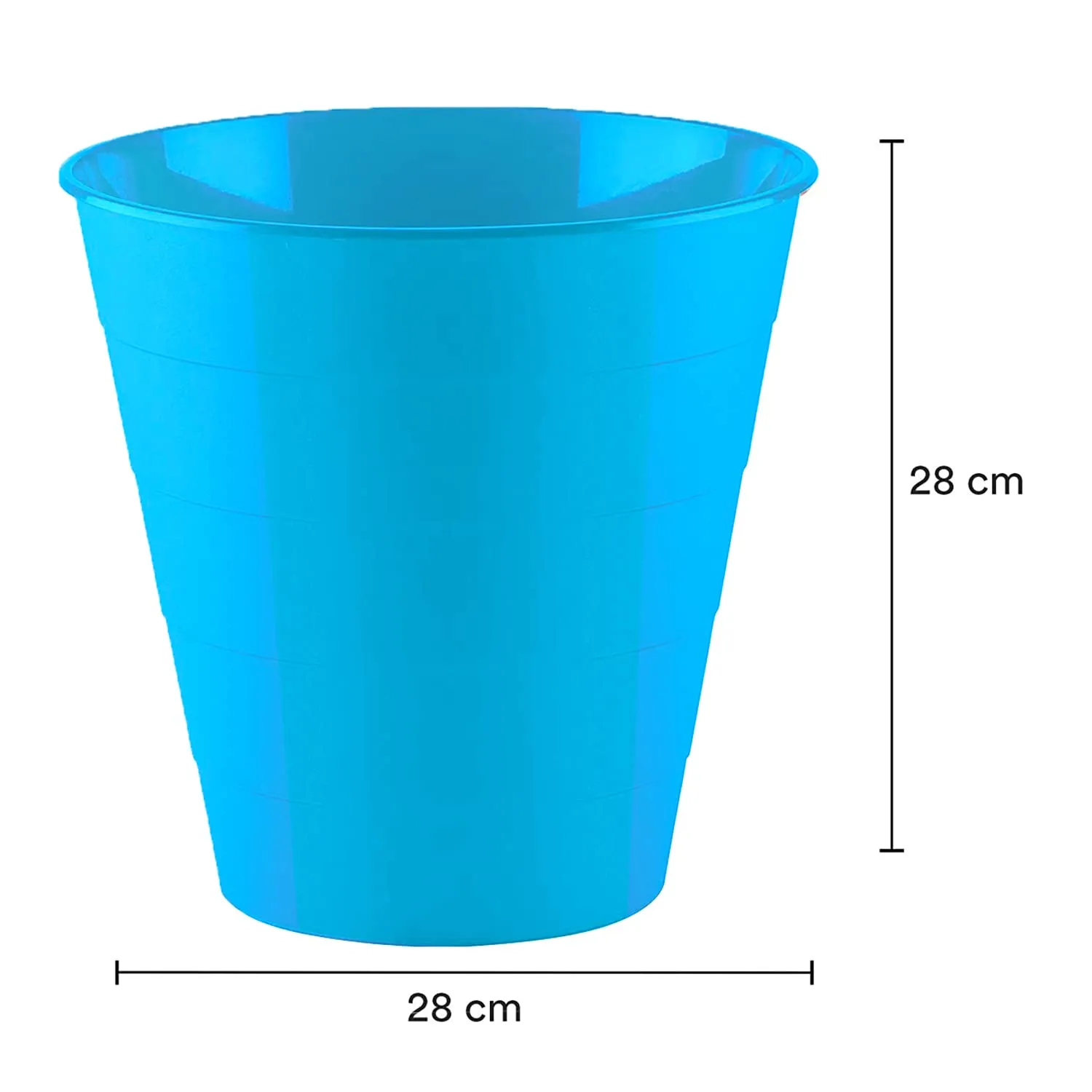 Kuber Industries Dustbin|Plastic Dustbin|Dustbins for Kitchen|Dustbin For Bedroom,Hall|Dustbin For office|8 Litre Dustbin|Pack of 2 (Sky Blue)