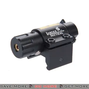 Lancer Tactical Airsoft Mini Sized Red Laser Sight For Airsoft Training Weapons