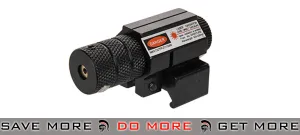 Lancer Tactical Airsoft Tactical Metal Compact Red Laser - Black