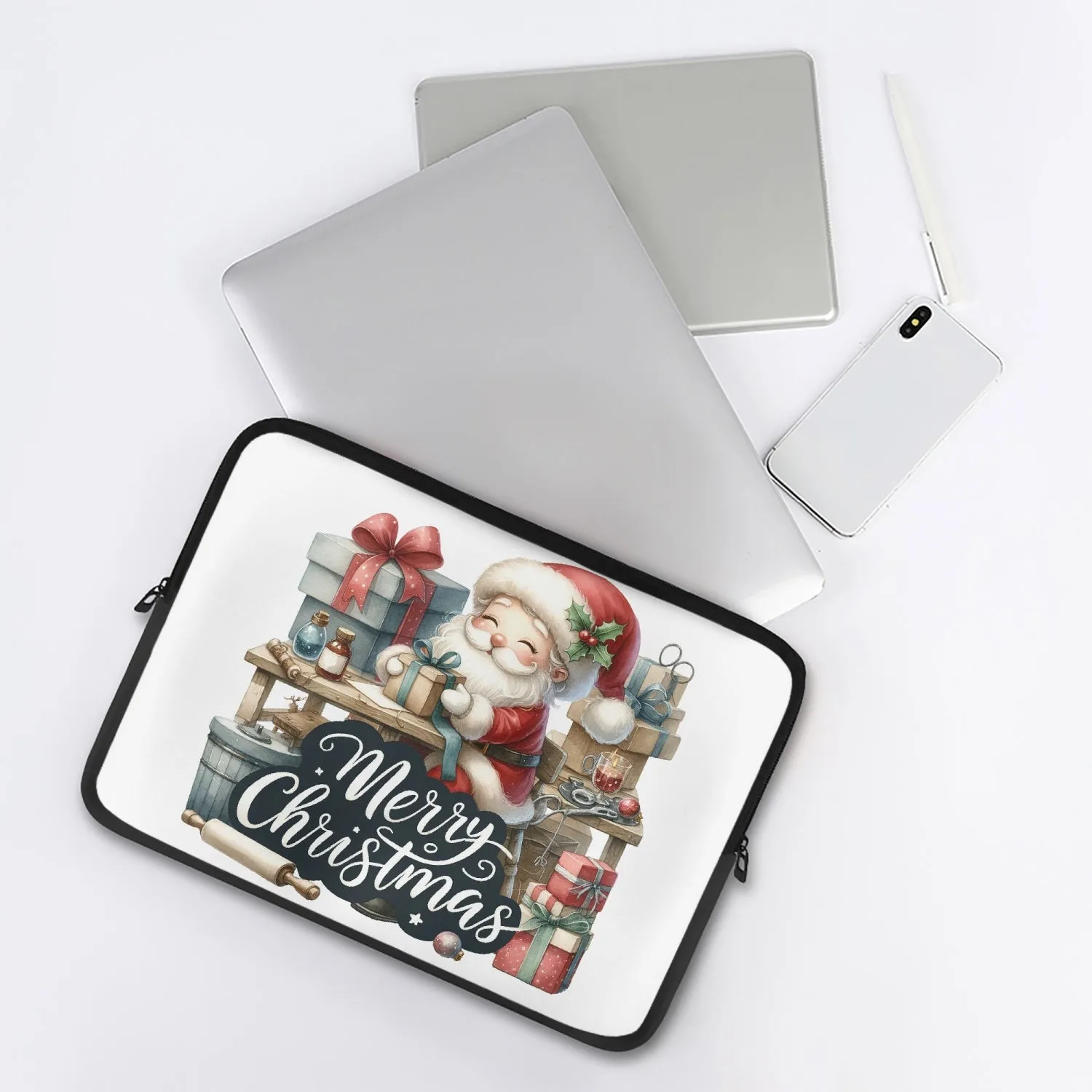 Laptop Sleeve - without handles - Christmas, Santa