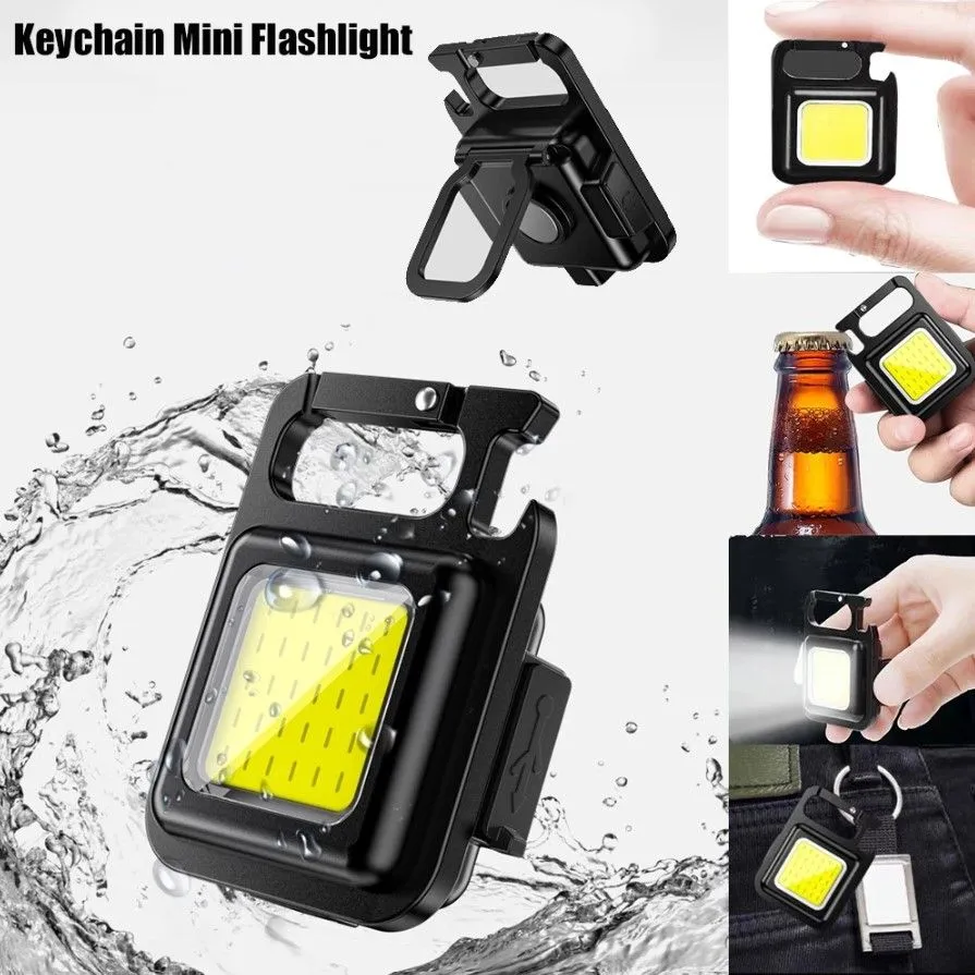 Mini COB Rechargeable Keychain Light