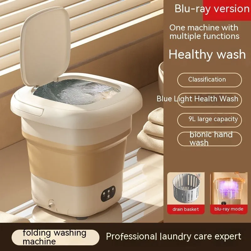 Mini Folding Washing Machine Small Household Automatic Washing Machine