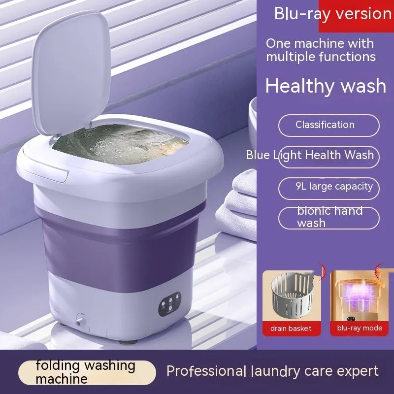 Mini Folding Washing Machine Small Household Automatic Washing Machine