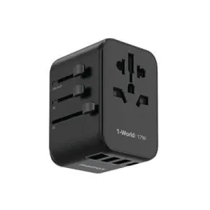 Momax 1-World 4-Port Travel Charger 17W