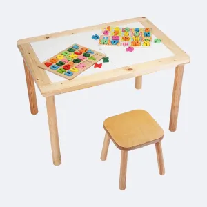 Montessori inspired wooden Sensory Table LUCAS