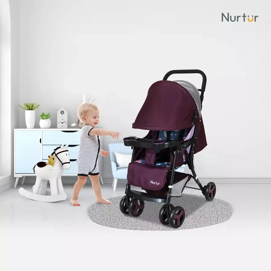 Nurtur Ryder Lightweight Baby Stroller (Maroon)