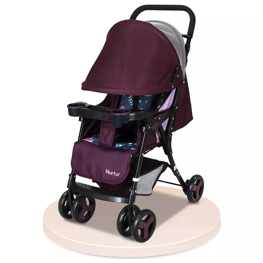 Nurtur Ryder Lightweight Baby Stroller (Maroon)