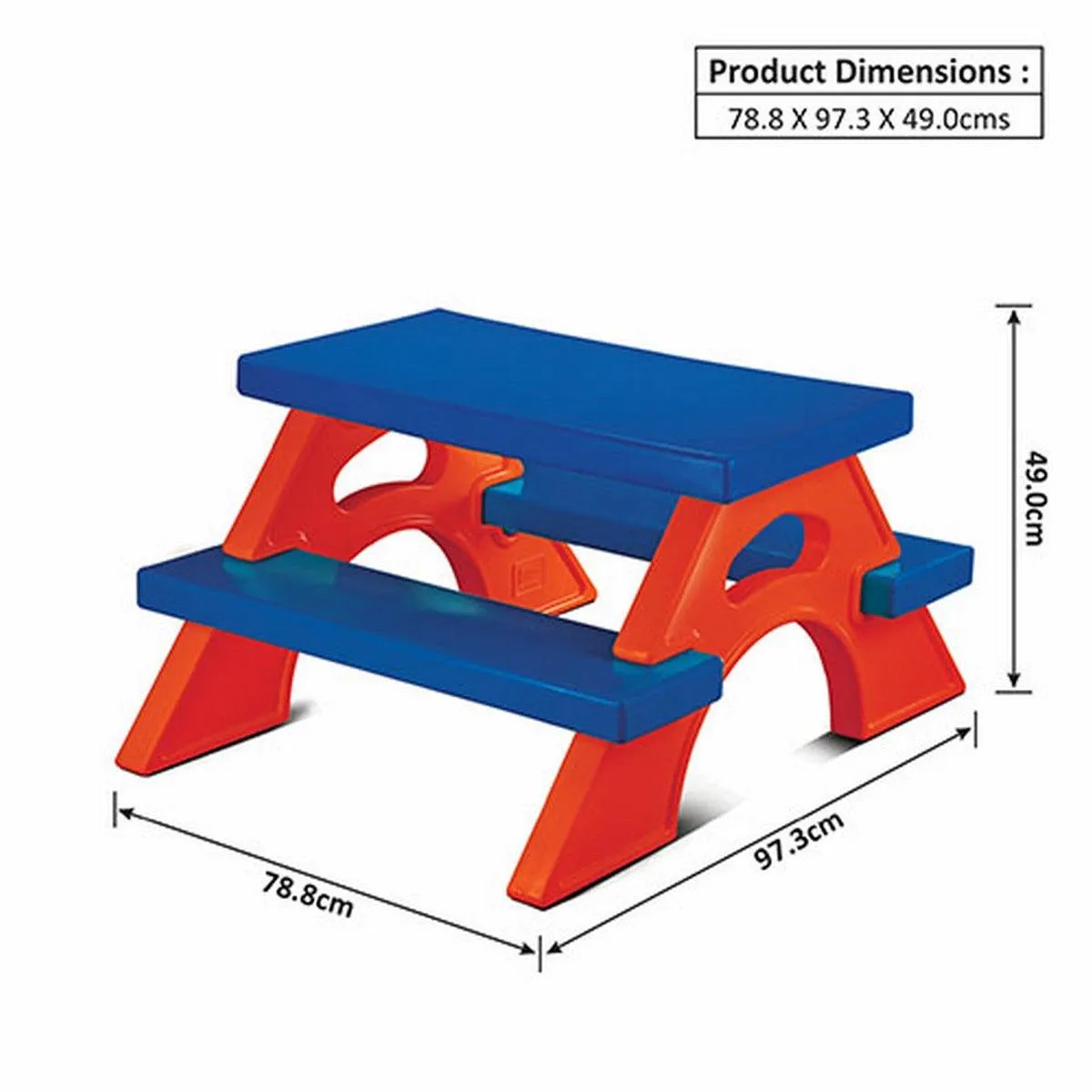 Ok Play Joy Station, Comfort And Safety For Four Kids, Perfect For Home And School, Red & Blue, 2 to 4 Years