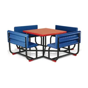 Ok Play Party Time, Seating Capacity Of 8 Children, Perfect For Home And School, Blue & Red, 2 to 4 Years