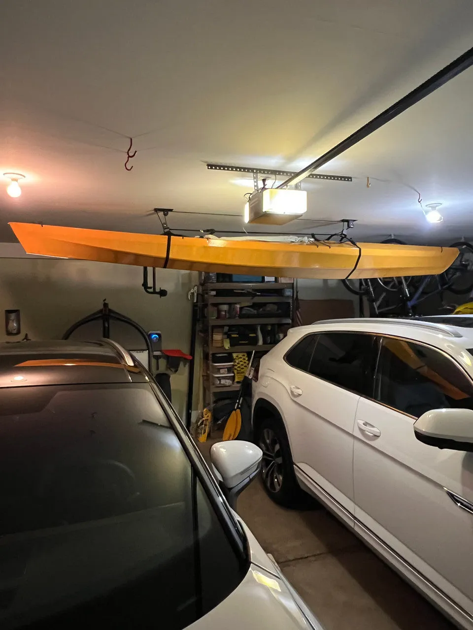 OUTLET | Essential Kayak Garage Ceiling Storage Hoist | Holds up to 150 lbs