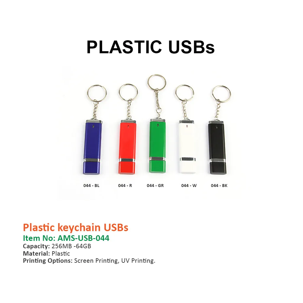 Plastic keychain USBs