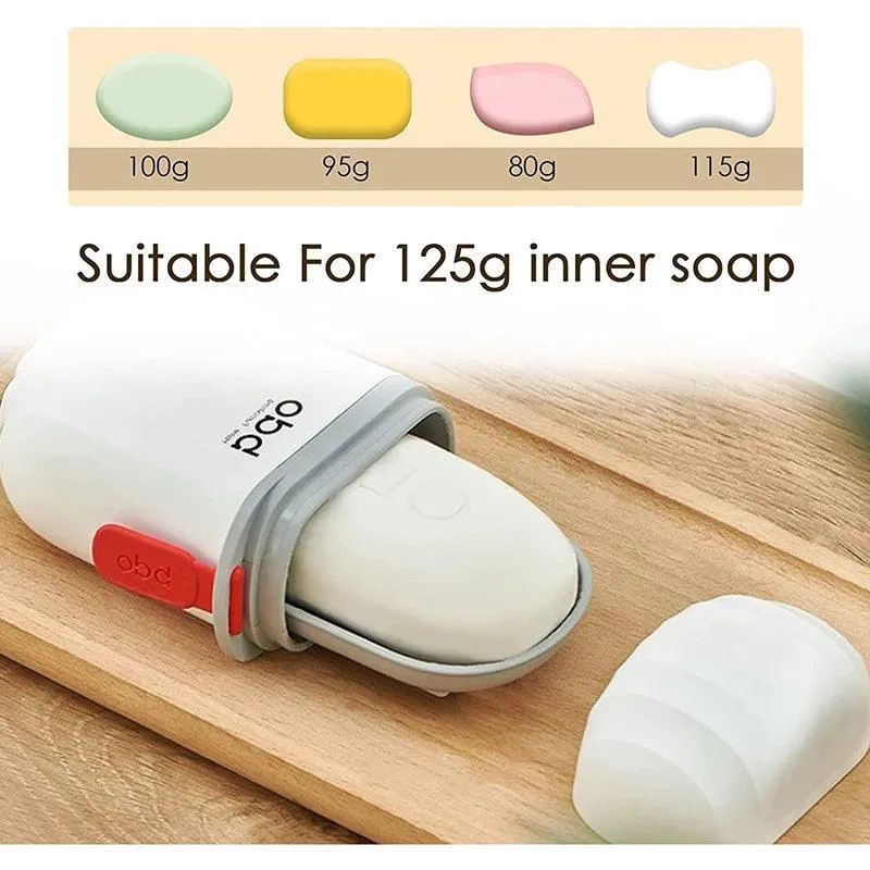 Portable Soap Dish Holder with Sealing Lid: Durable Soap Organizer for Home & Travel