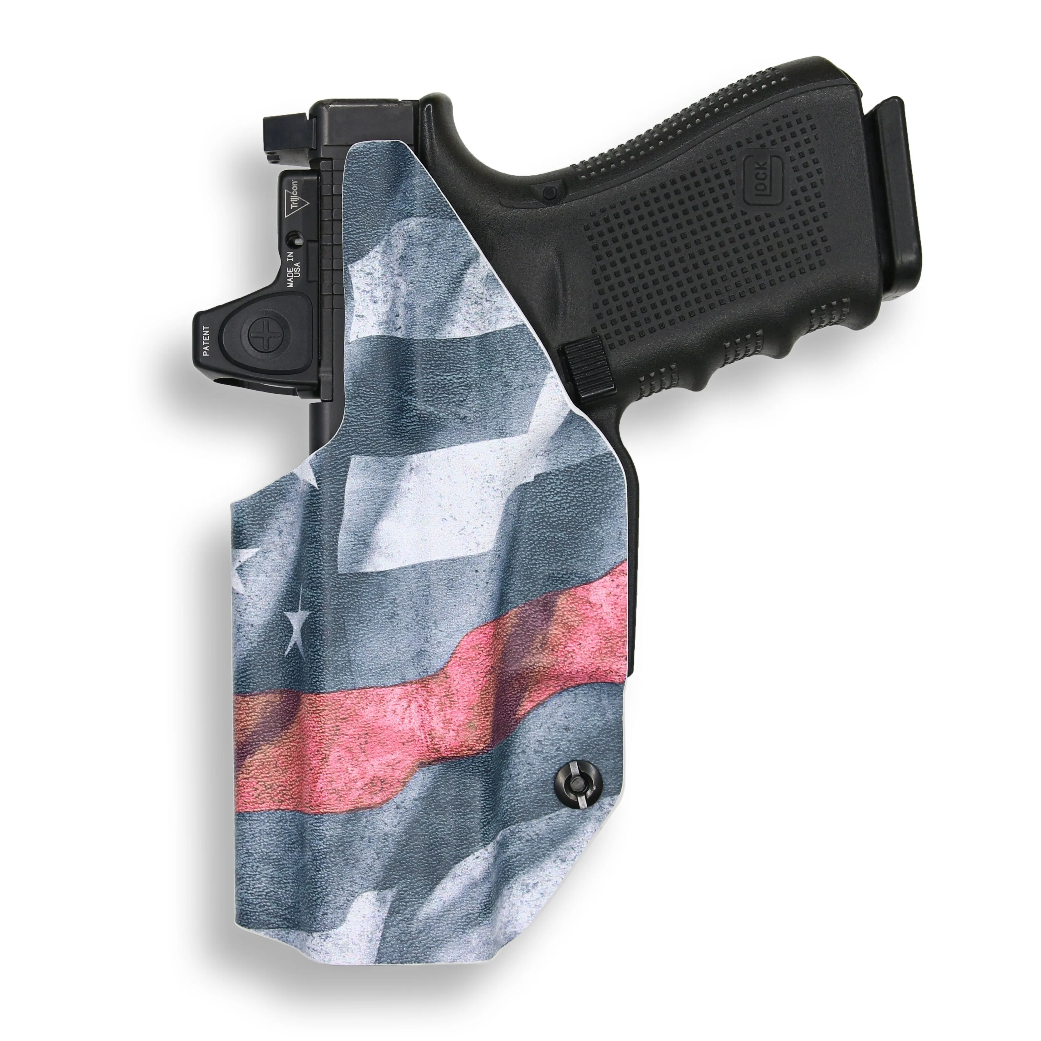 PSA Dagger Compact with Surefire X300U-A Light Red Dot Optic Cut IWB Holster