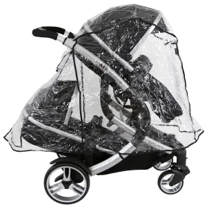 Rain Cover To Fit Hauck Duett 2 Tandem Stroller (iSafe Tandem RC)