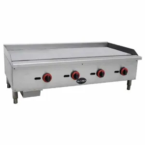 Saba - MG-48 Commercial 48" Griddle 4 Burners Cooktop Natural Gas/Liquid Propane