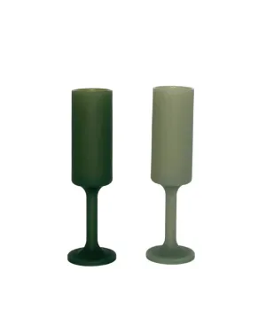 Sage   Olive | Seff | Silicone Unbreakable Champagne Flute