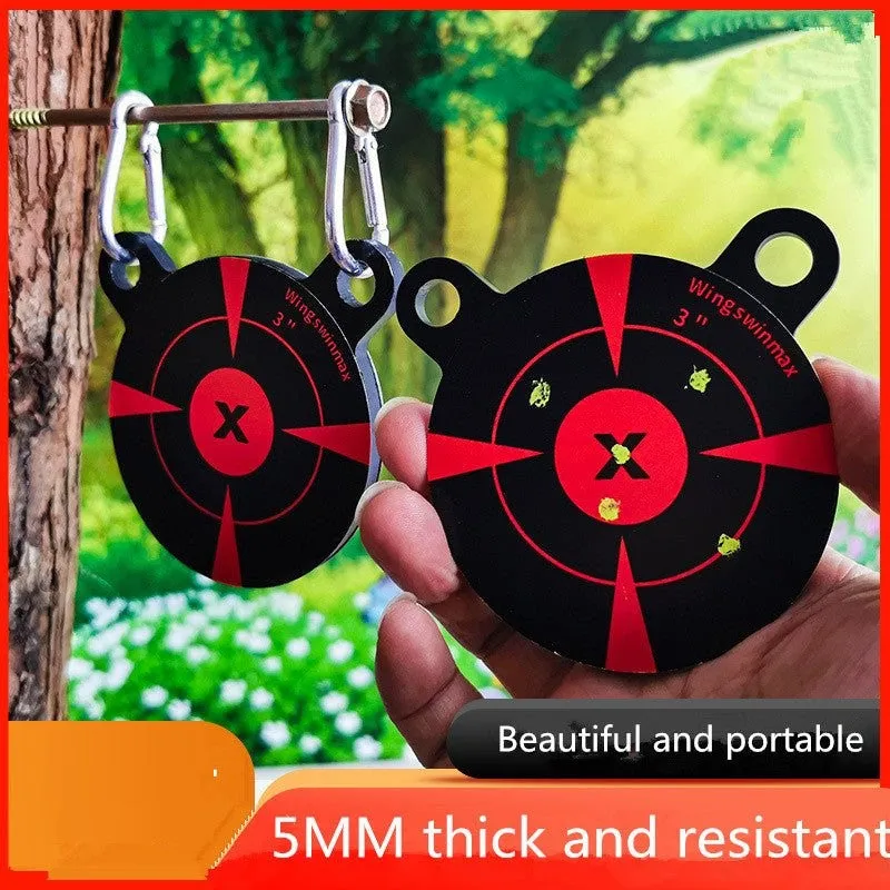 Slingshot Practice Target Portable And Durable Panda Head Thick Target Metal Shooting Target Shooting Training For Slingshot