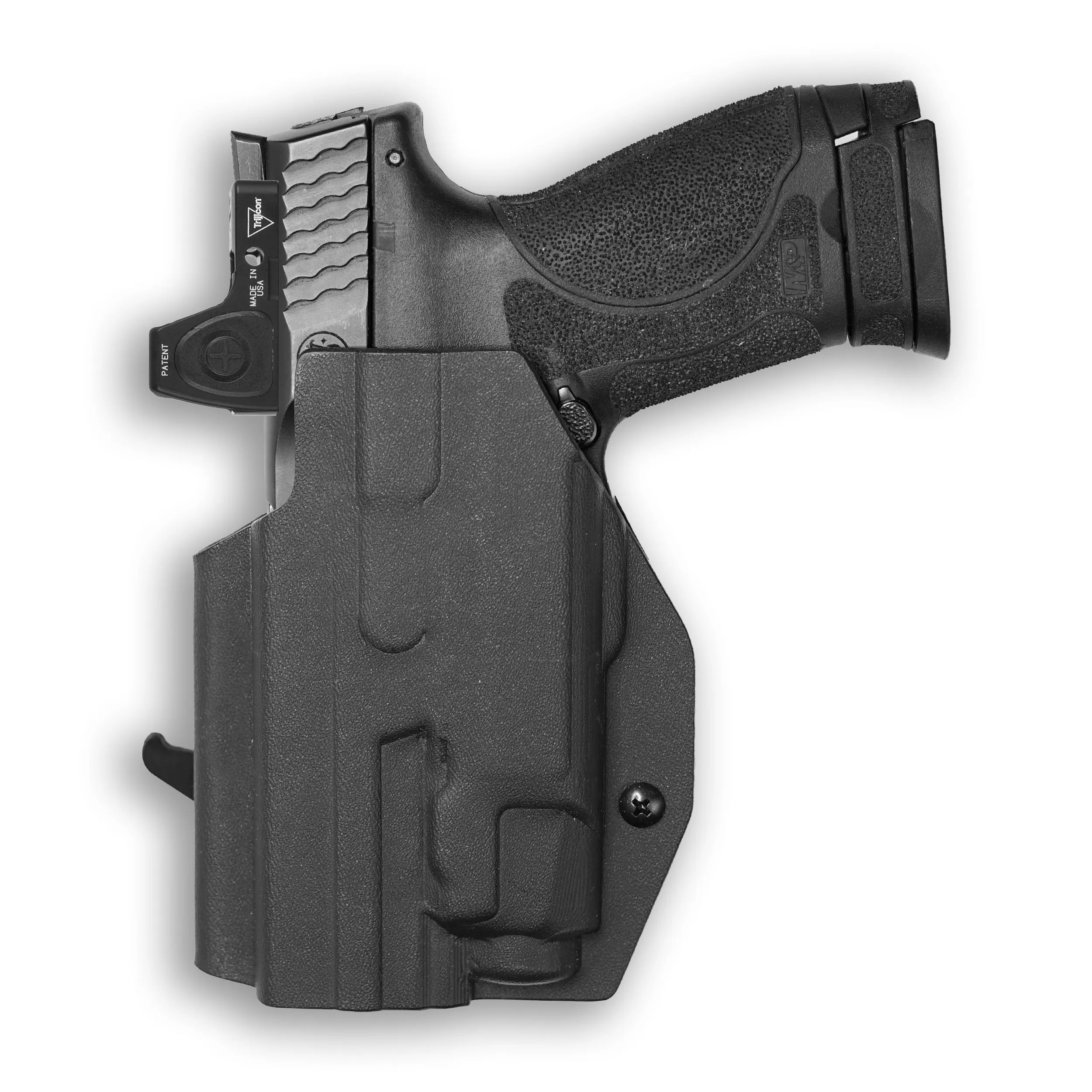 Smith & Wesson M&P 9C/40C / M2.0 3.5"/3.6" Compact Manual Safety with Streamlight TLR-8/8A Light Red Dot Optic Cut OWB Holster