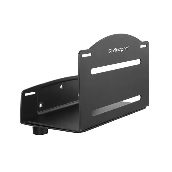 Startech.Com Wall Mount Cpu Holder - Adjustable Width 4.8In To 8.3In - Metal - Computer Tower Mounting Bracket For Deskt