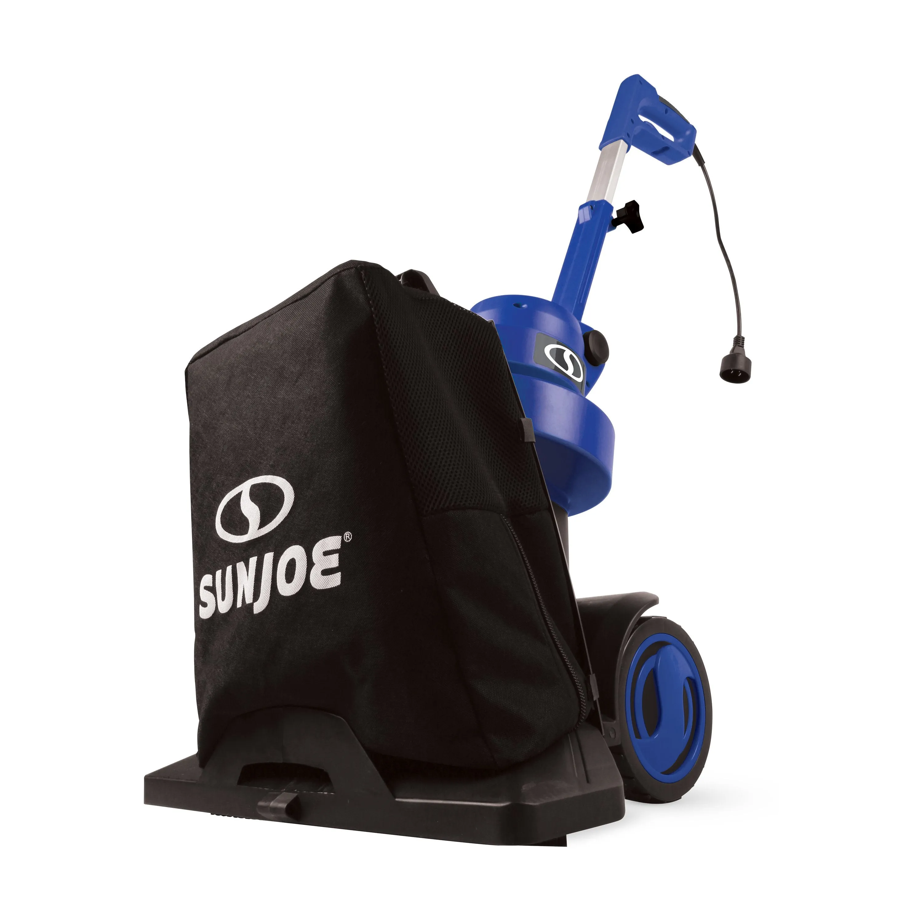 Sun Joe SBJ802E-SJB 3-in-1 Electric Blower/Vacuum/Mulcher | Max 165 MPH | 13.5-Amp | Walk Behind (Blue)