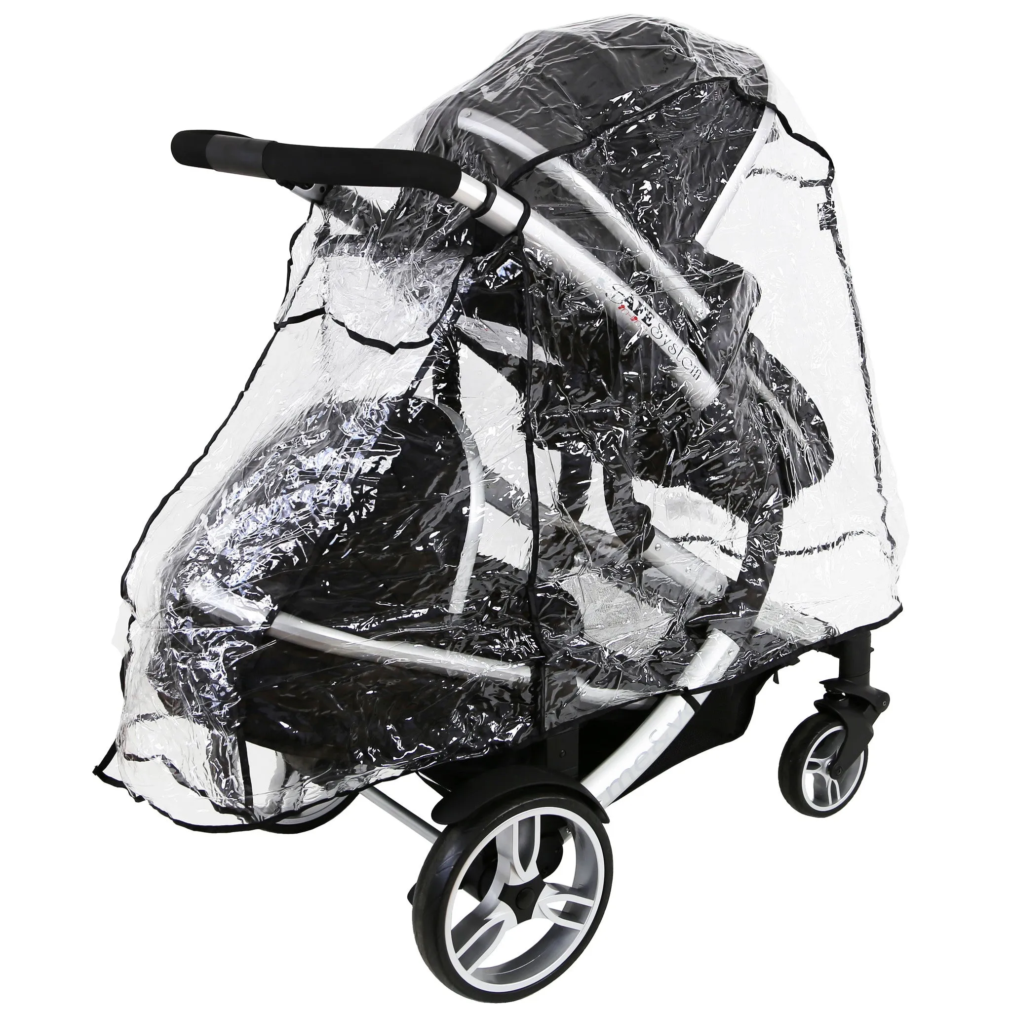 Tandem Rain Cover To Fit Baby Jogger City Select LUX Tandem