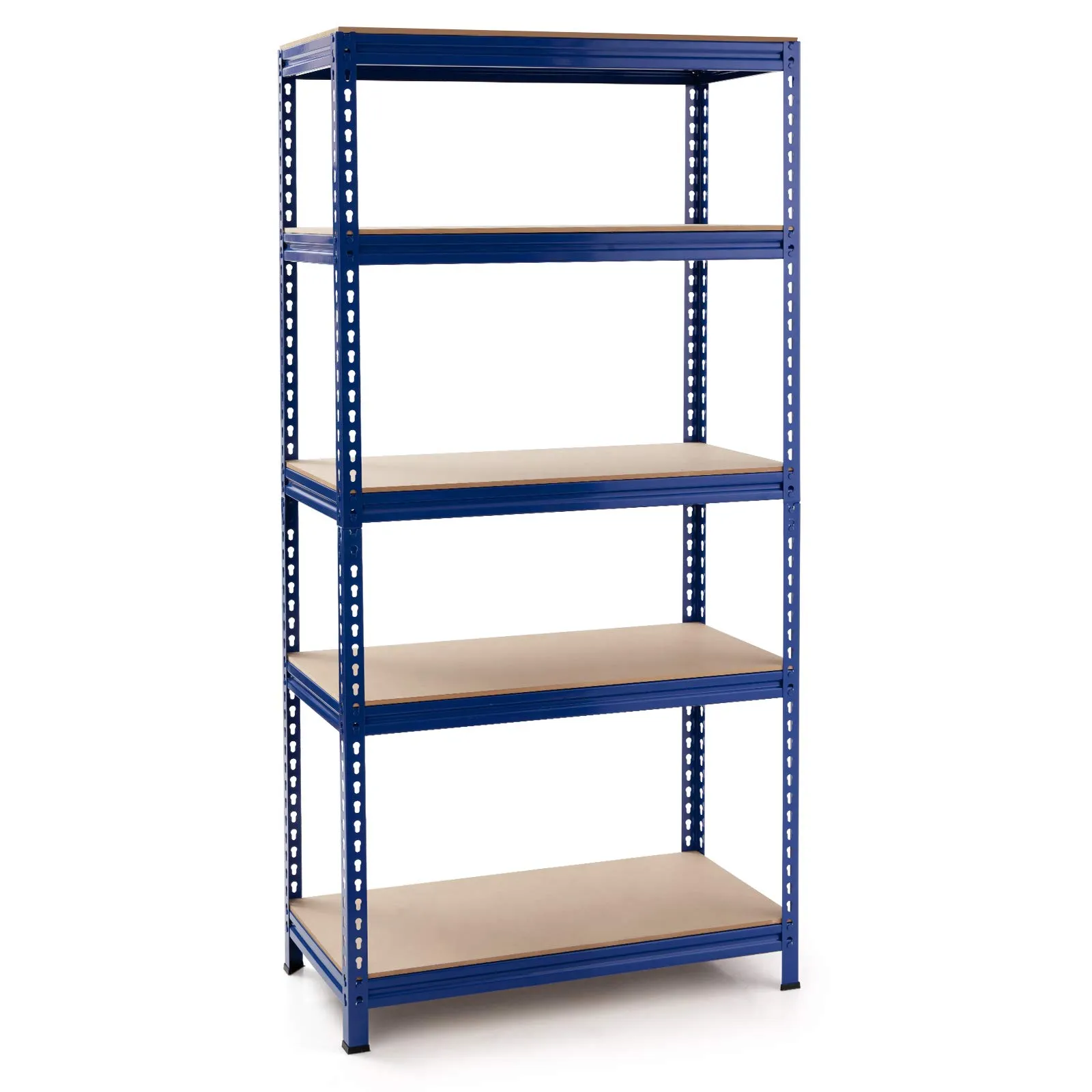 Tangkula 5-Tier Steel Storage Shelves, 73" Heavy Duty Garage Shelf with Adjustable Shelves