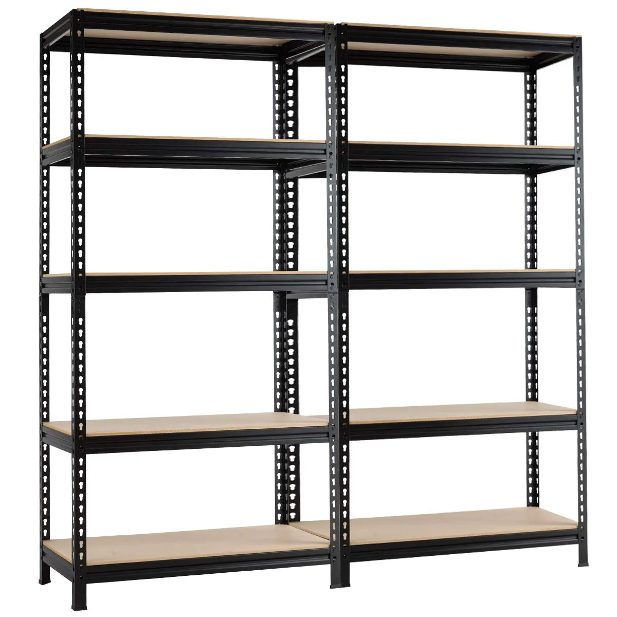 Tangkula 5-Tier Steel Storage Shelves, 73" Heavy Duty Garage Shelf with Adjustable Shelves