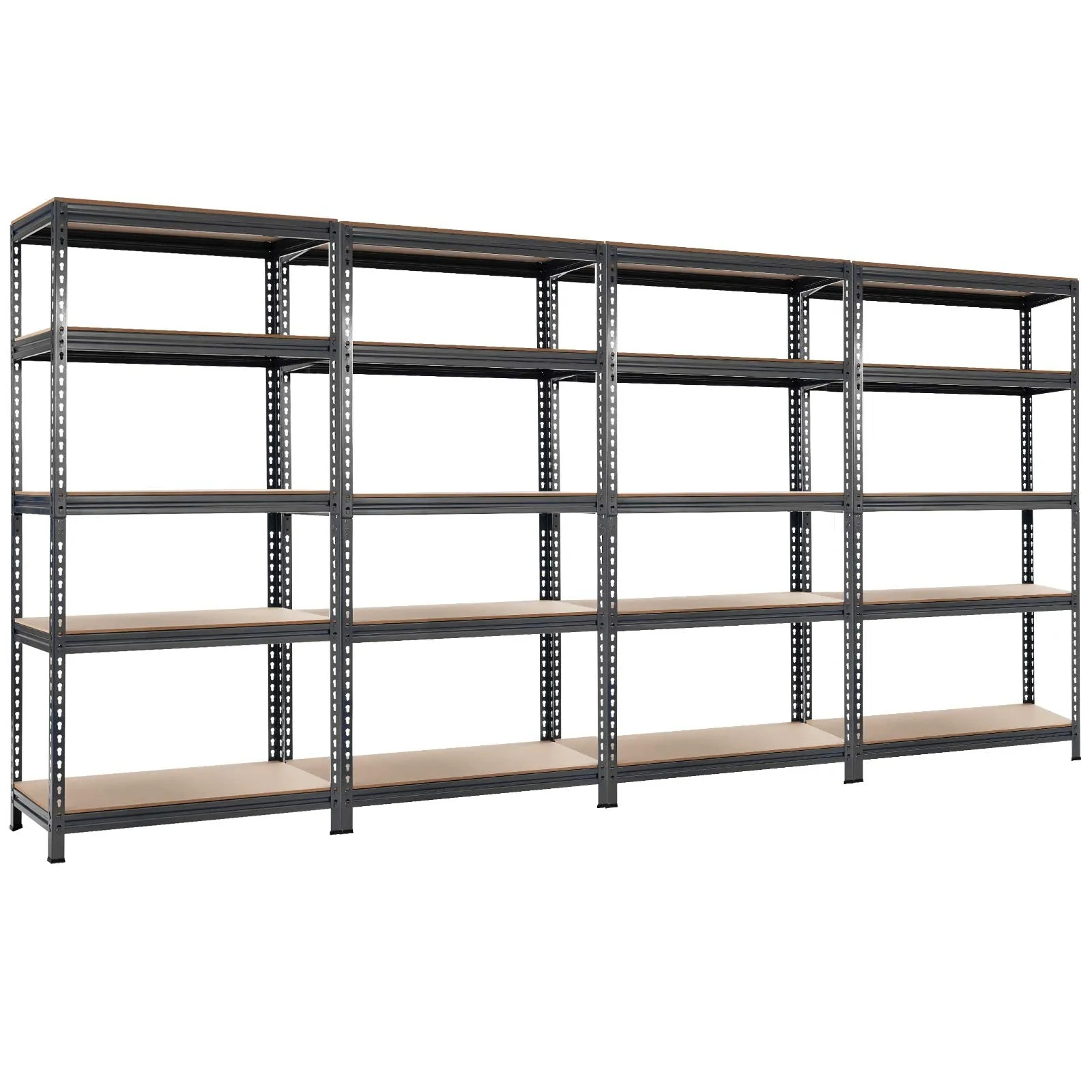 Tangkula 5-Tier Steel Storage Shelves, 73" Heavy Duty Garage Shelf with Adjustable Shelves