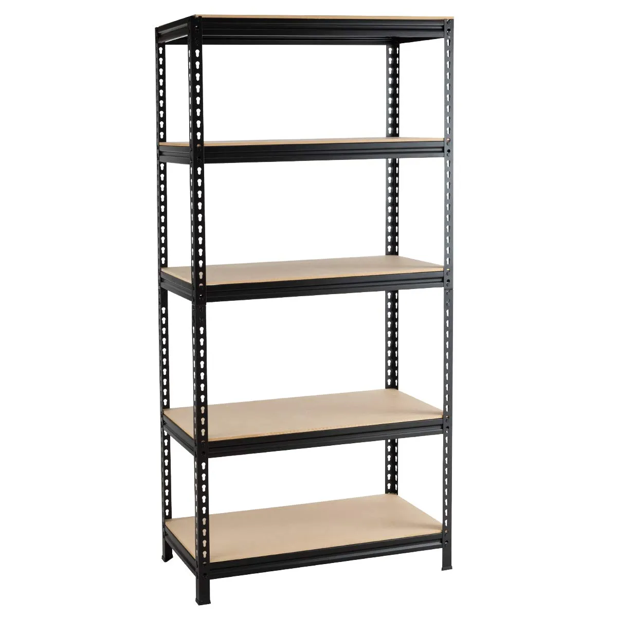 Tangkula 5-Tier Steel Storage Shelves, 73" Heavy Duty Garage Shelf with Adjustable Shelves