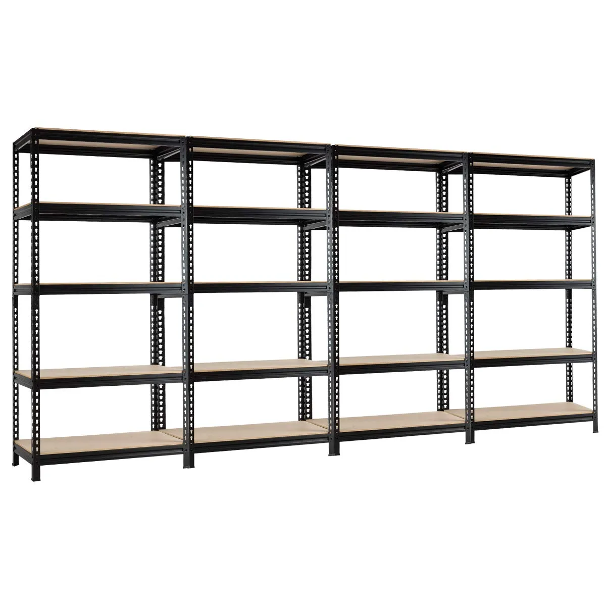 Tangkula 5-Tier Steel Storage Shelves, 73" Heavy Duty Garage Shelf with Adjustable Shelves