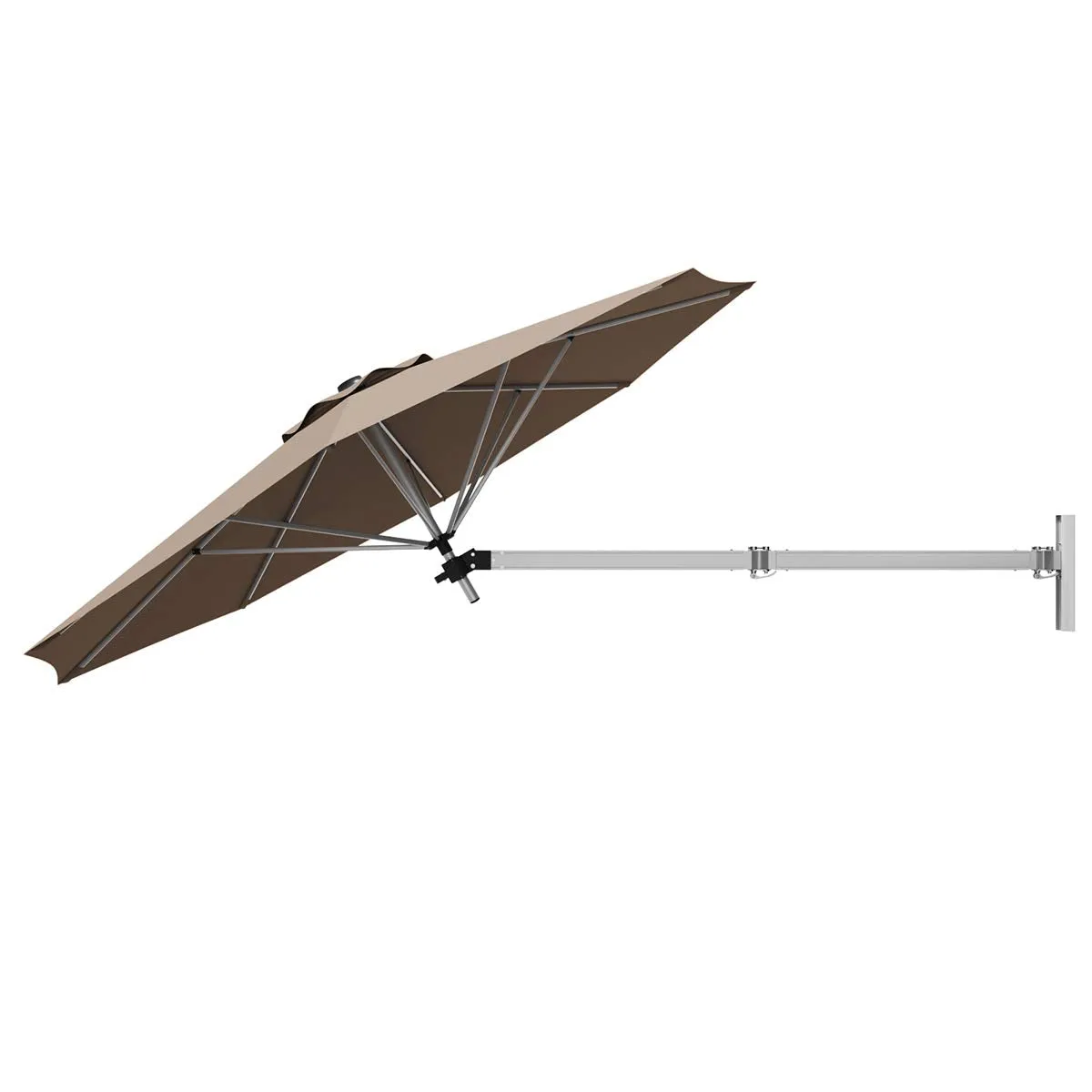 Tangkula 8 FT Wall Mounted Patio Umbrella, Outdoor Wall Umbrella with Adjustable Pole