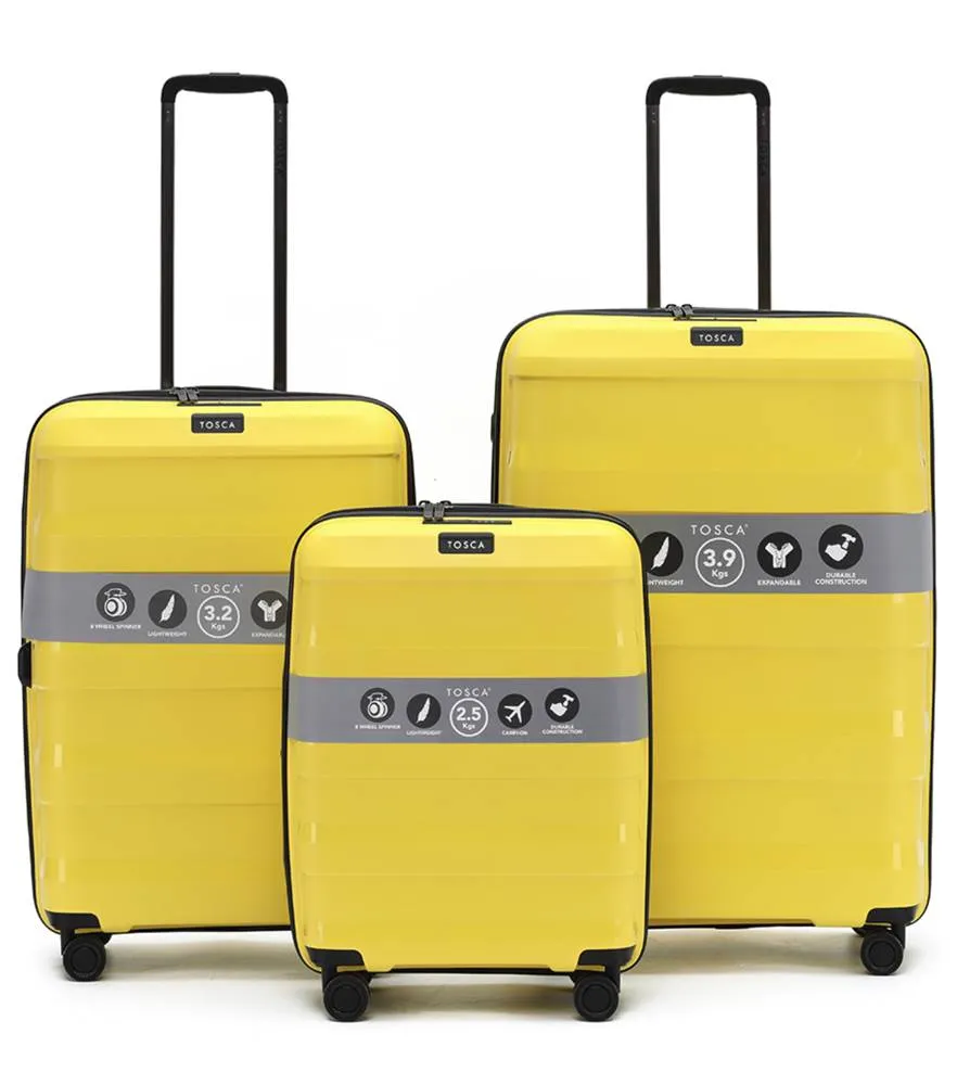 Tosca Comet 4-Wheel Expandable Luggage Set of 3 - Large, Medium and Small