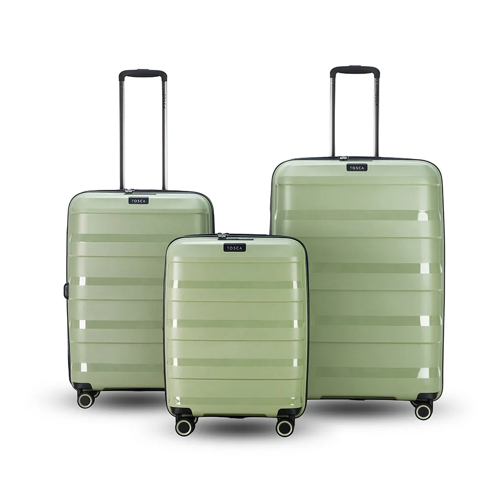 Tosca Comet 4-Wheel Expandable Luggage Set of 3 - Large, Medium and Small