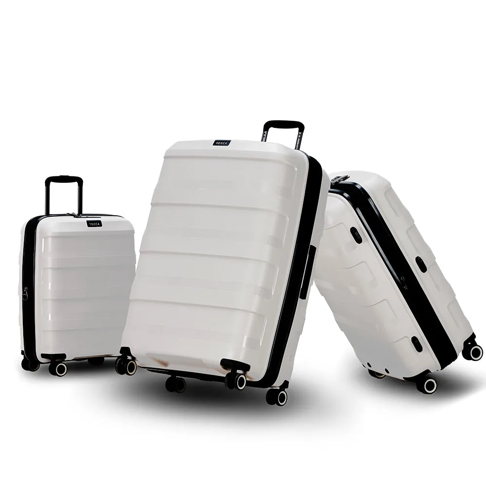 Tosca Comet 4-Wheel Expandable Luggage Set of 3 - Large, Medium and Small