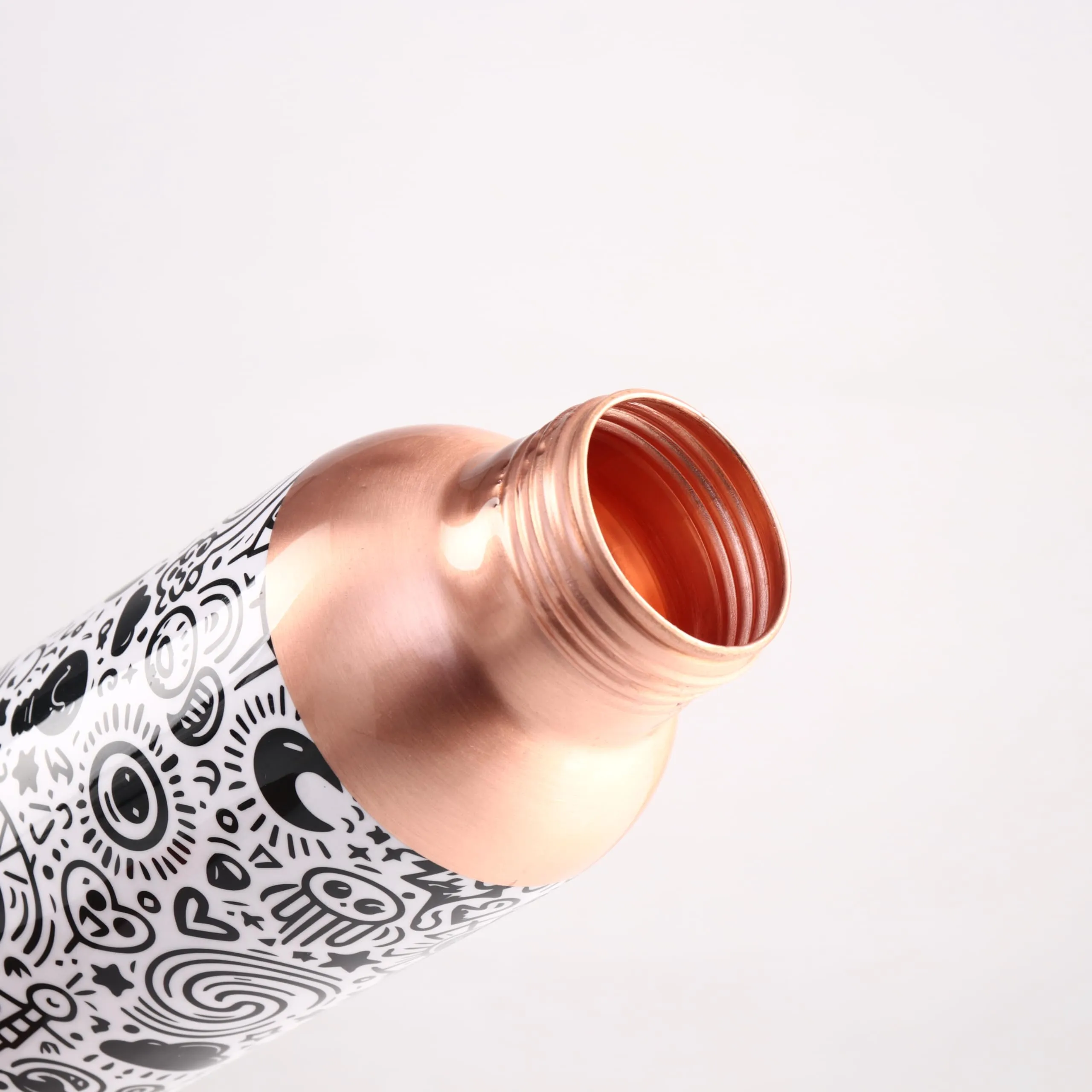 UMAI Copper Water Bottle 950ml | Designer Leakproof Eco-Friendly Immunity Boosting Non-Toxic BPA Free | Kids Drinkware & Storage | Home Gym Office | Unique Printed Bottle