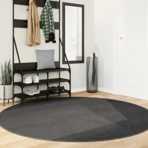 vidaXL IZA Short Pile Scandinavian Rug - Cozy Anthracite, 200 cm Diameter | Stylish & Durable Home Decor