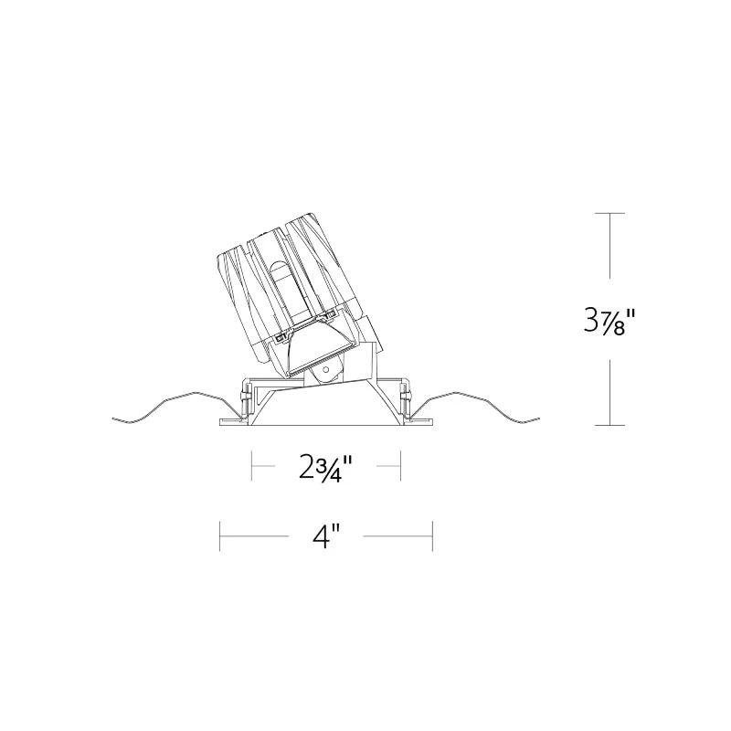 WAC R2FRA1T FQ 2" Shallow Round Adjustable Trim