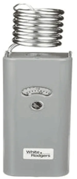 White-Rodgers 201-8 Line Voltage, SPST, Close On Rise Temperature Control, 20 to 90 Degrees F Range